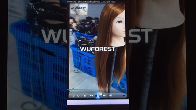 Wuforest synthetic hair training doll head