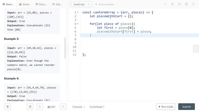 LeetCode 1640. [easy] Check Array Formation Through Concatenation смотреть онлайн