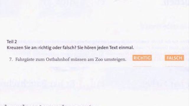 Аудирование HÖREN: Подготовка к экзамену Start Deutsch A1 Goethe Institut (немецкий язык) Beispiel