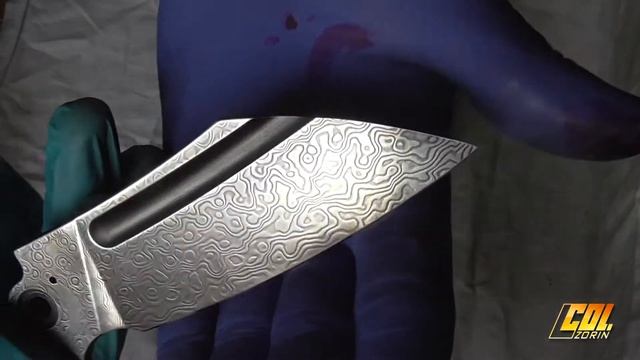 Как отполировать Дамаск в домашних условиях. CIVIVI bullmastiff damascus. смотреть онлайн