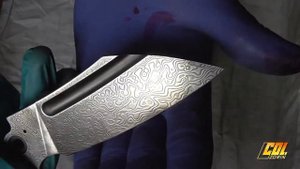 Как отполировать Дамаск в домашних условиях. CIVIVI bullmastiff damascus.