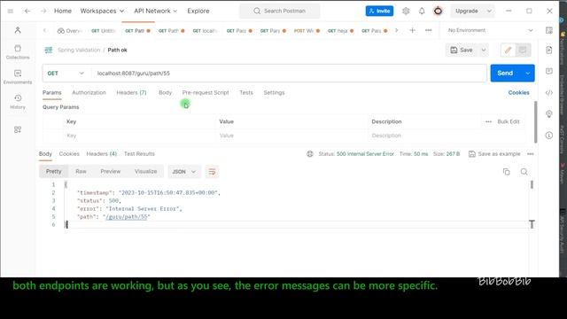 Spring Rest API Validation, Exception Handling 1, Spring Boot Tutorial, Coding Session 12, BibBobBi