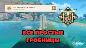 Все простые гробницы в Инадзуме для возложения Кровоцвета | Genshin Impact