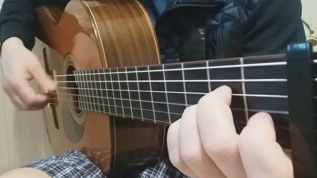 Саундтрек "Бригада" на классической гитаре. смотреть онлайн