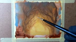 Масляная живопись для начинающих. Рисуем пейзаж #1 Лес . Art tutorial . Oil painting