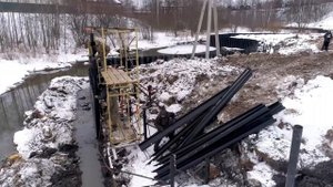 Берегоукрепление при помощи ПВХ шпунта ларсена
