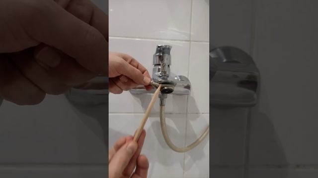 How to unscrew the aerator on a faucet.