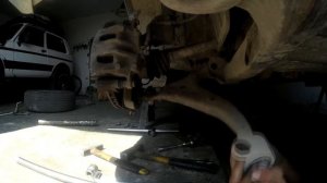 Ssangyong Корандо демонтаж рычага!