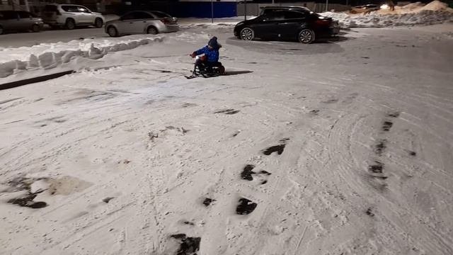 электроснегокат из электросамоката