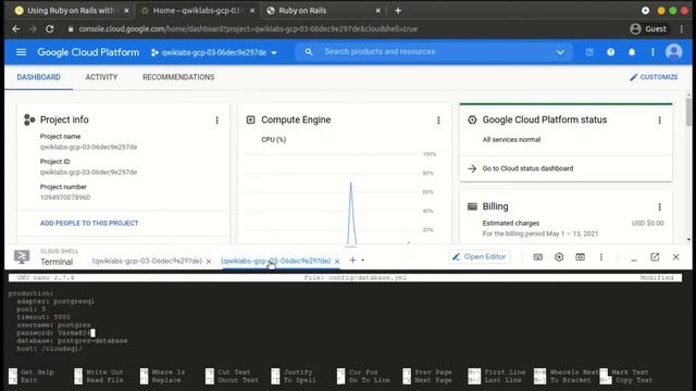 Using Ruby on Rails with Cloud SQL for PostgreSQL || Cloud SQL || GSP109 смотреть онлайн