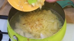 Суп из Крапивы с Курицей и Яйцом (Nettle soup with chicken) Eng, Spa, Fra Subtitle