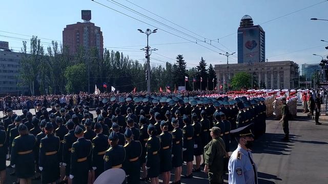 Парадные расчеты на параде Победы в Донецке 4 (24.06.2020)