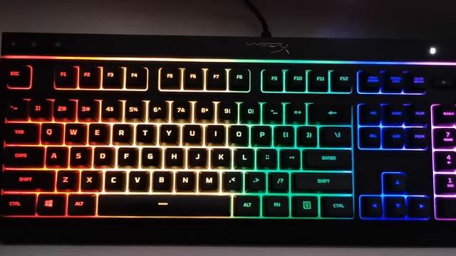 Hyperx Alloy Core RGB keyboard смотреть онлайн