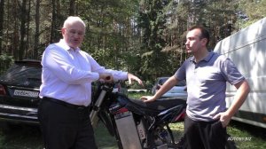 Испытания электромотоцикла для кросса (Минск, Мотовело)