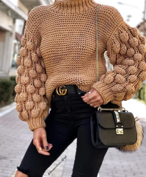 Идеи для вязания свитеров спицами из толстой пряжи - Вяжем спицами