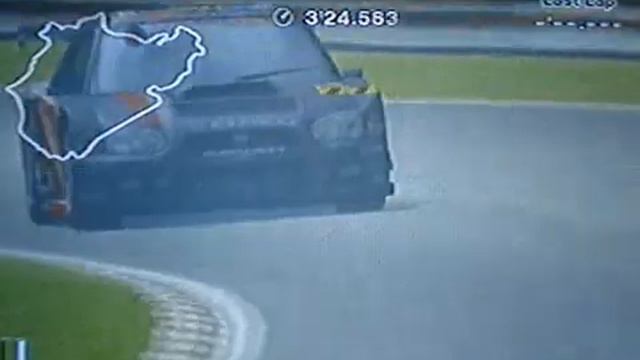 Gran Turismo 4 Subaru CUSCO Impreza in NURBURGRING (6'43.748) смотреть онлайн