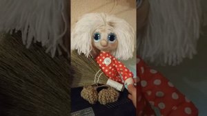 Домовёнок Кузенька. Интерьерная кукла. Текстильная игрушка.