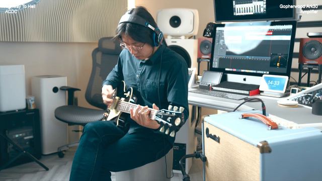 AC/DC - Highway To Hell 풀드라이브톤 커버 (Ft. 고퍼우드 Ark30 기타앰프 + LP-classic IX) смотреть онлайн