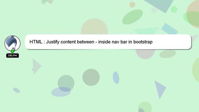 HTML : Justify content between - inside nav bar in bootstrap смотреть онлайн