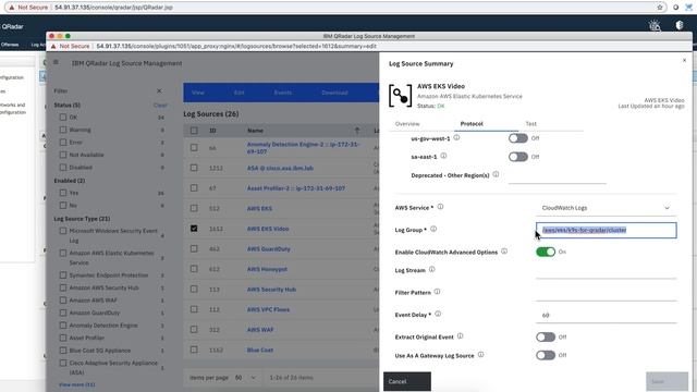 AWS Elastic Kubernetes Services Logs into QRadar смотреть онлайн