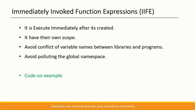 JavaScript Interview Questions - #17 | What is Immediately Invoked Function Expressions (IIFE) ? #j