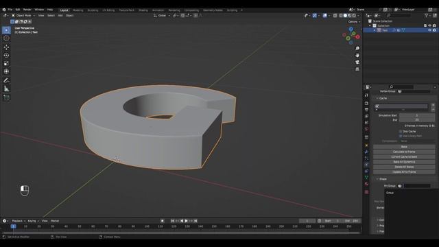 Inflated text in Blender