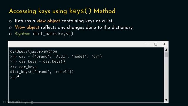 Accessing Dictionary Items in Python