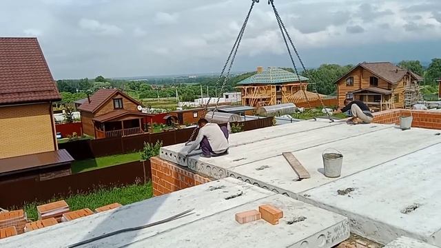 Монтаж плит перекрытия смотреть онлайн