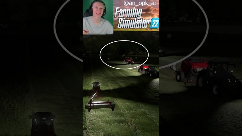 Собираем тюки с сеном  #an_opk_an #farmingsimulator22 #funnygameplay #gaming