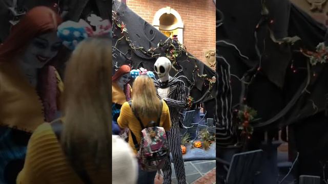 Meeting Jack and Sally at Disneyland