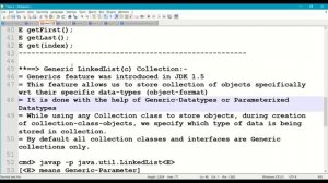 Java Collections Framework #274||LinkedList class with Generic Collections|| Generic datatypes