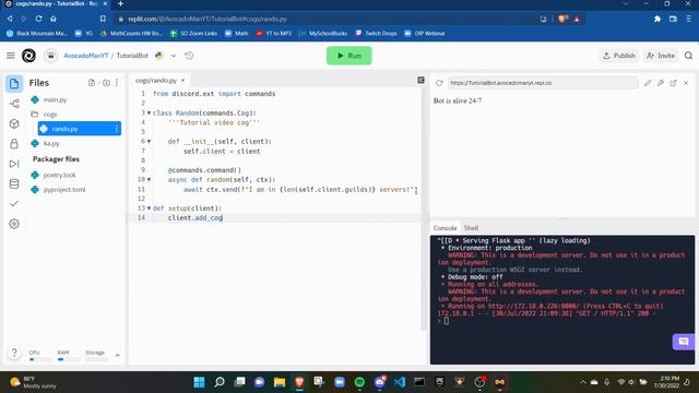 How To Make a Discord Bot! Part 4: Cogs смотреть онлайн