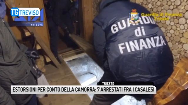 TG TREVISO (18/12/2018) - ESTORSIONI PER CONTO DELLA CAMORRA: 7 ARRESTATI FRA I CASALESI смотреть онлайн