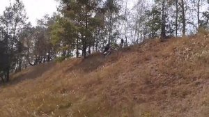 ktm sx85 пробный заезд на горку