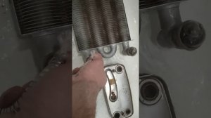 Ремсервис "Manon" Подготовка к чистке теплообменников газового котла SIME.