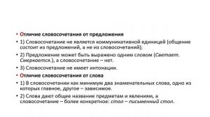 Типы словосочетаний