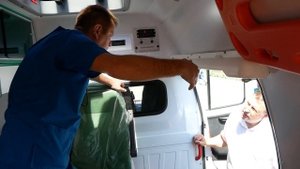 Кореновск. Вручение нового автомобиля «Скорой помощи».