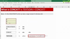 MS Excel - CONCAT Function | CONCAT vs. Concatenate