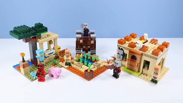 LEGO Minecraft The illager Raid Village Set Speed Build 2020 смотреть онлайн