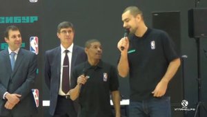 Церемония открытия зала NBA в Воронеже + Мастер класс Макси Богз