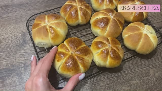 Воздушные булочки с творогом ТЫКВЫ к Хэллоуину