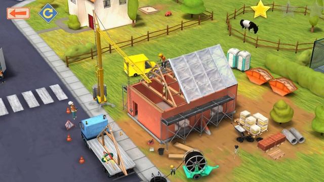 Trucks, Cranes, Digger, Concrete Mixer Little Builders Games New Fun Construction GamePlay смотреть онлайн