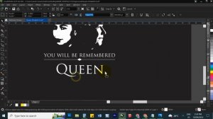 Pay Tribute to the Queen Elizabeth II, Simple layout using CorelDRAW 2019