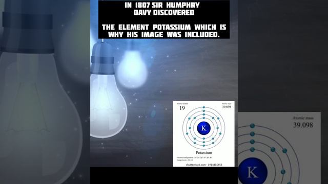 In 1807 Sir Humphry Davy discovered the element potassium which is why his image was included#short