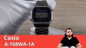 Часы Casio A-168WA-1A. Обзор и настройка