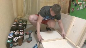 Деревянный Ящик для банок из фанеры часть 1