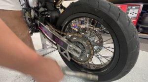 Removing Wheels And Tires DRZ400SM! (And New Pirelli Tires)