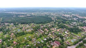 Аэросъемка в поселке Будогощь в Ленинградской области