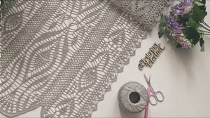 Ажурная дорожка крючком. Схема дорожки