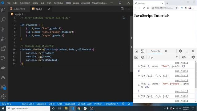 Map,Filter and ForEach array method in JavaScript || Nepali